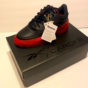 Cardi B Black shoe red bottom brand new in box